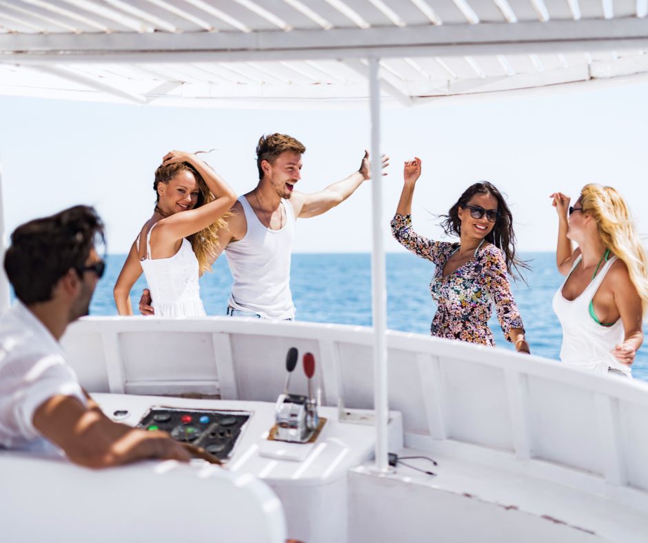 Party on a boat